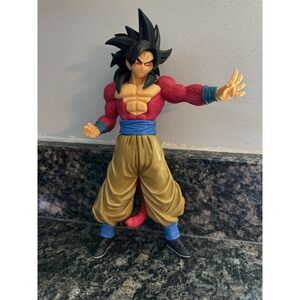 Dragon Ball GT Super Saiyan 4 Goku Action Figure Red Fur SSJ4 Anime Toy 10 Inch